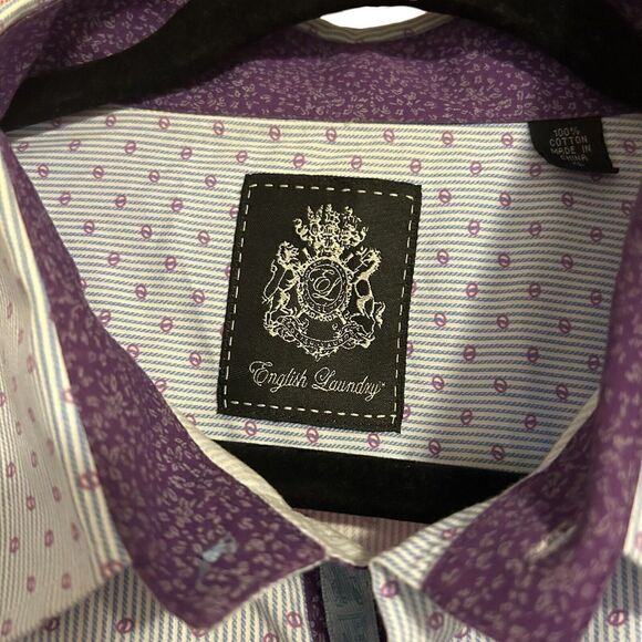 English Laundry Black Label Mens XL Long Sleeve Button Up Shirt - Picture 4 of 6